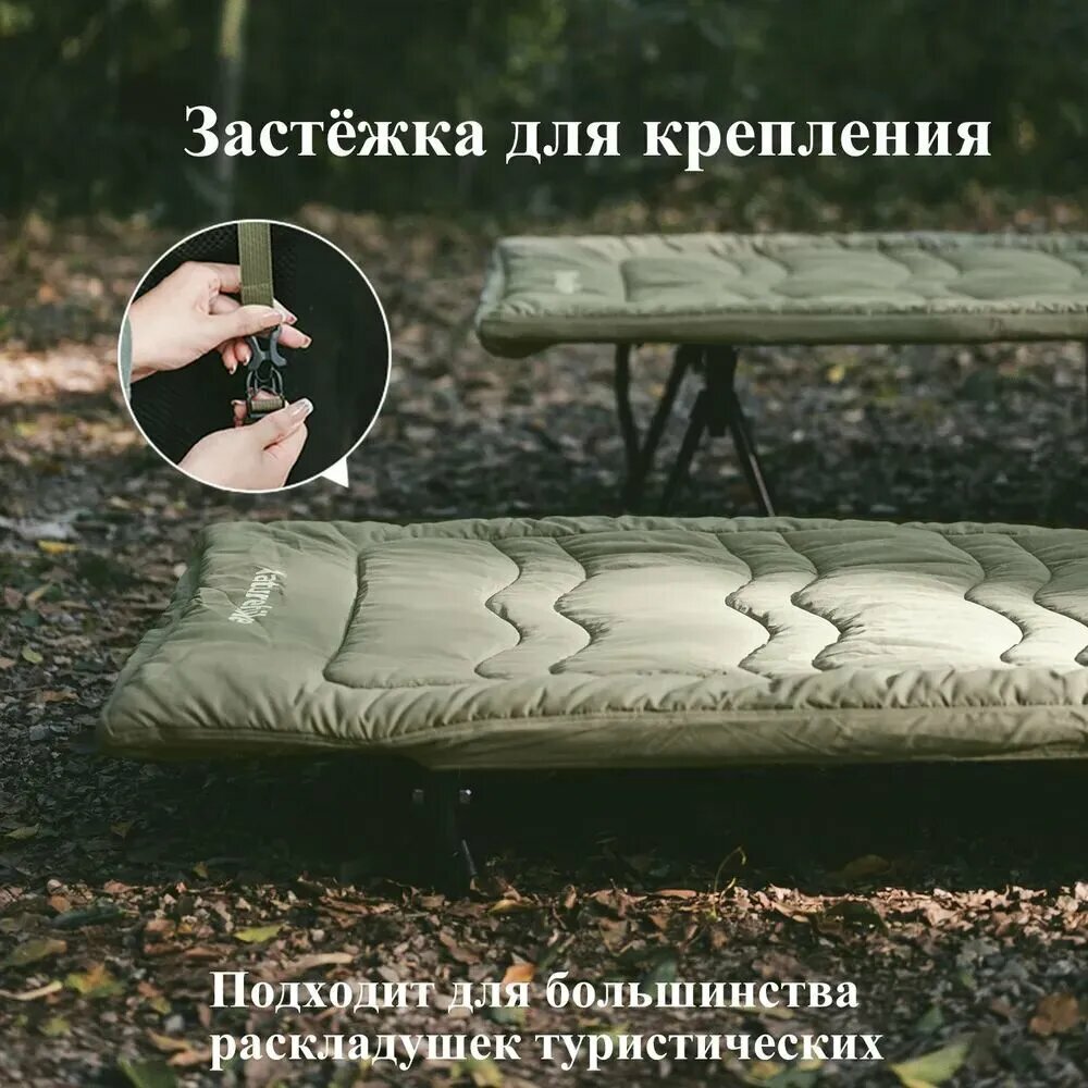 Аксессуары Для Садовых Шезлонгов Ватным матрасом туристической, матрас для раскладушки, Naturehike, 190x67см