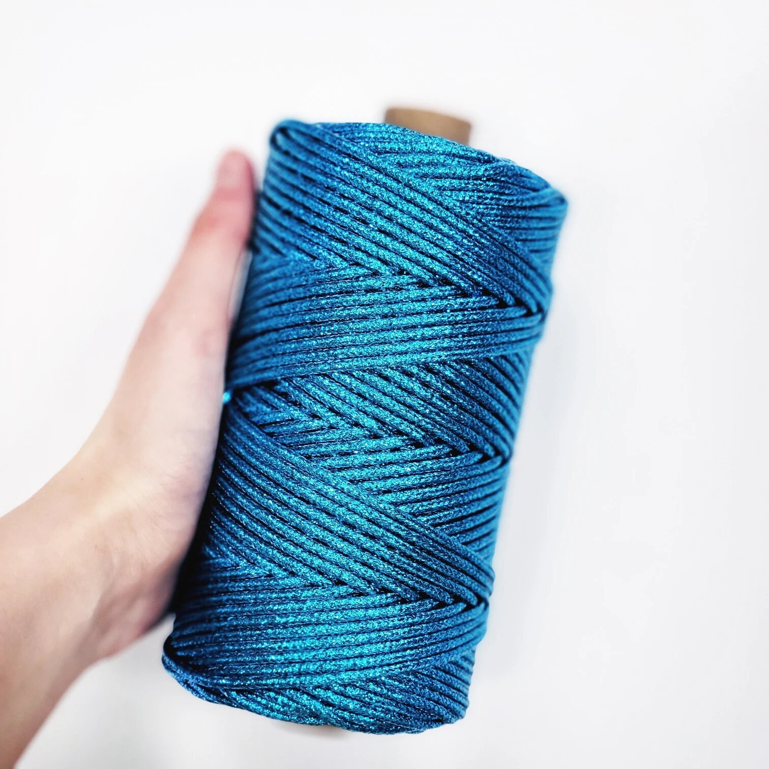 Блестящий металлический плетеный шнур 3 мм x 90 ярдов ослепляющая плетеная веревка для макраме шнур золотого цвета для изготовления ювелирных изделий декоративный шнур 03. BLUE