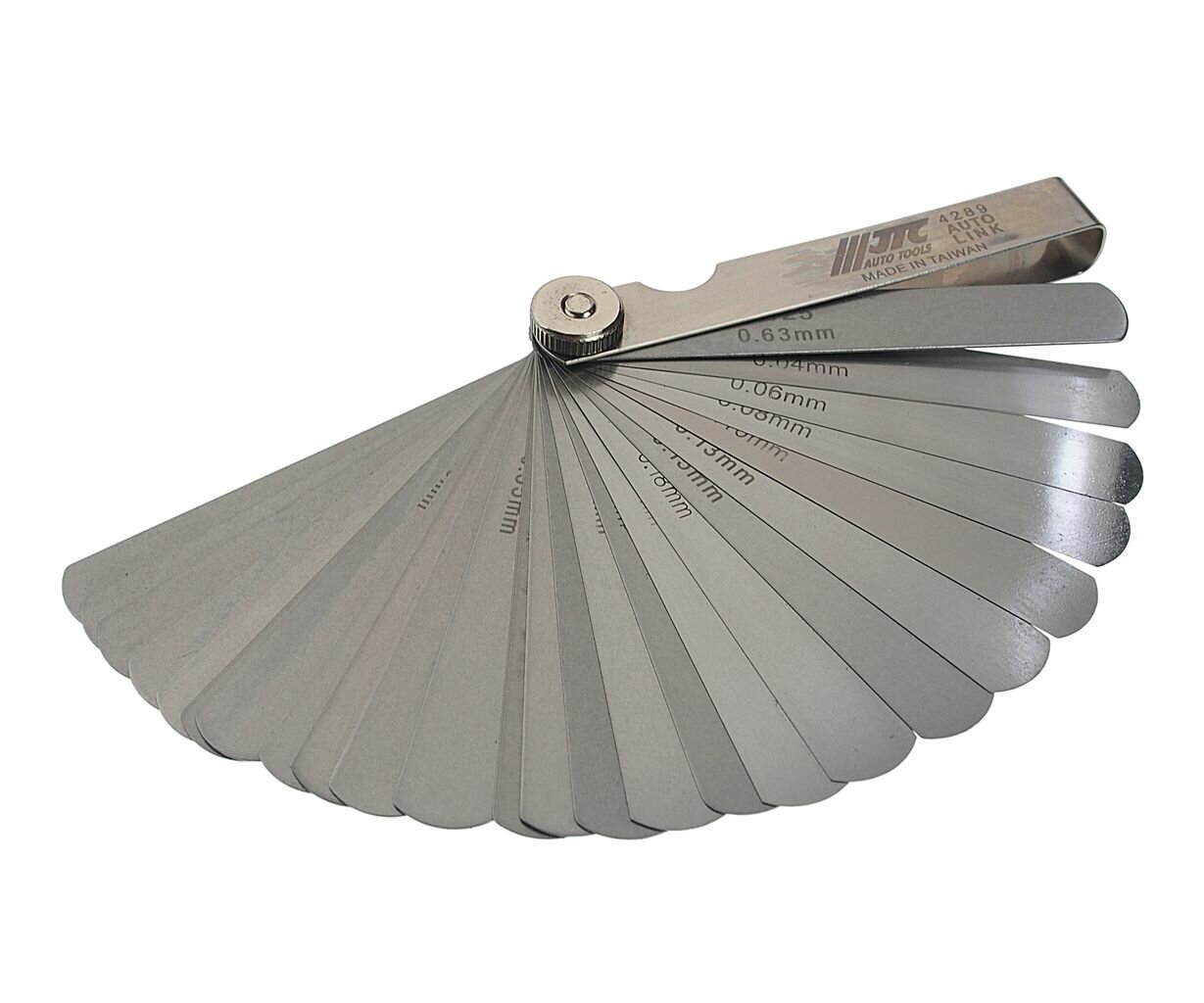 Набор щупов 0.04-0.63мм (0.0015"-0.025") прямых для установки зазора 26шт. JTC-4289