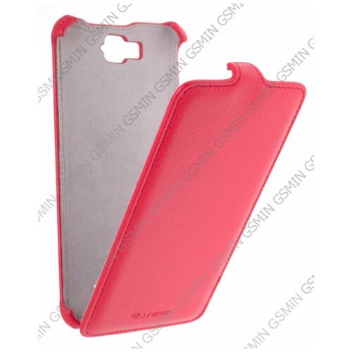 Кожаный чехол для Alcatel One Touch Hero / 8020D Armor Case (Красный) чехол mypads puloka and classic для alcatel one touch hero 1 8020d