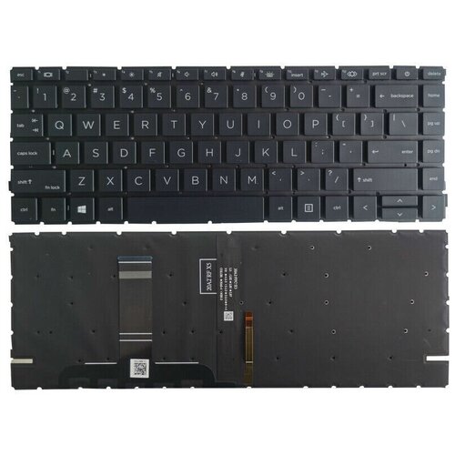Клавиатура keyboard для ноутбука HP ProBook 440 445 G8 черная 2373₽