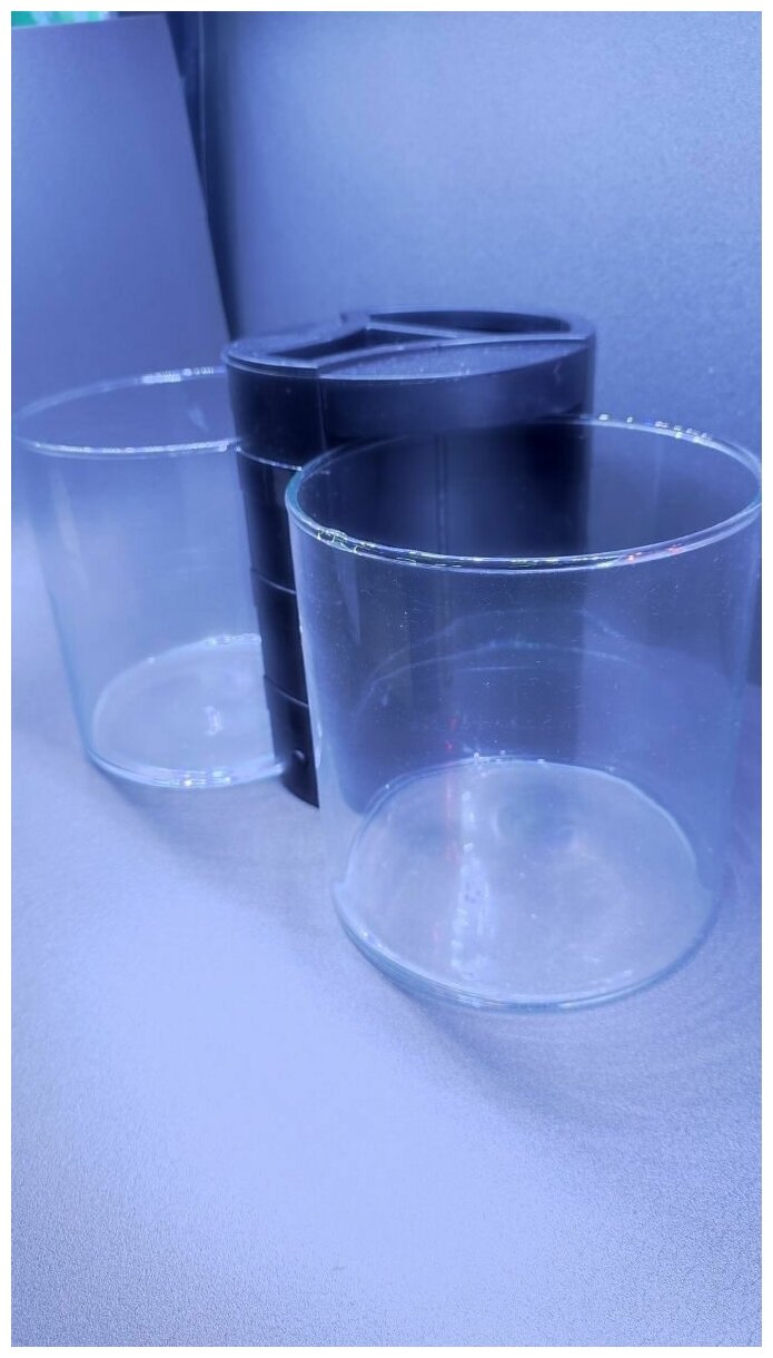 Аквариум для петушков AquaSyncro NW04 BLACK, объем 2х2л, черный, свет LED 3 белых и 1 синий диод - фотография № 8