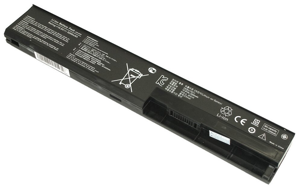 Аккумуляторная батарея для ноутбука Asus X401 (A32-X401) 5200mAh OEM черная