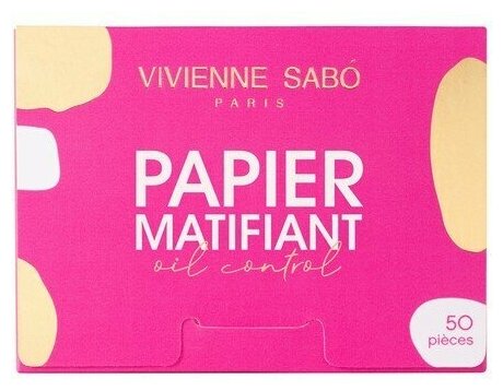 Vivienne Sabo Матирующие салфетки Papiers Matifiants 50 шт. белый