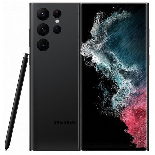 Смартфон Samsung Galaxy S22 Ultra 12/512 ГБ, Dual nano SIM, черный фантом смартфон samsung galaxy s22 ultra 12 512 гб dual nano sim черный фантом
