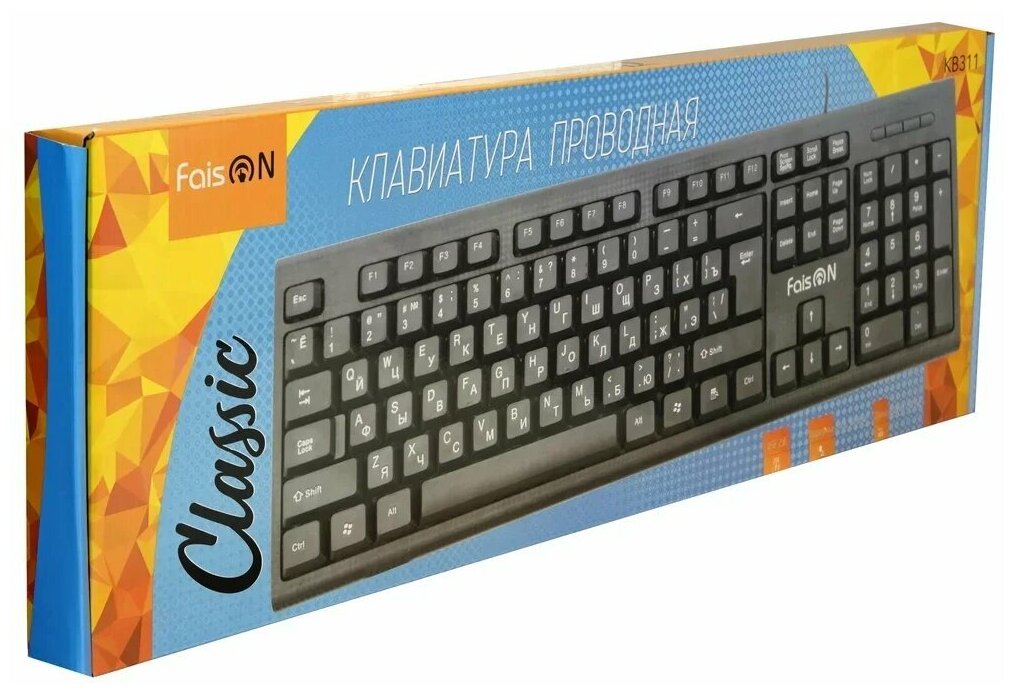 Клавиатура FaisON KB-311 Classic чёрный