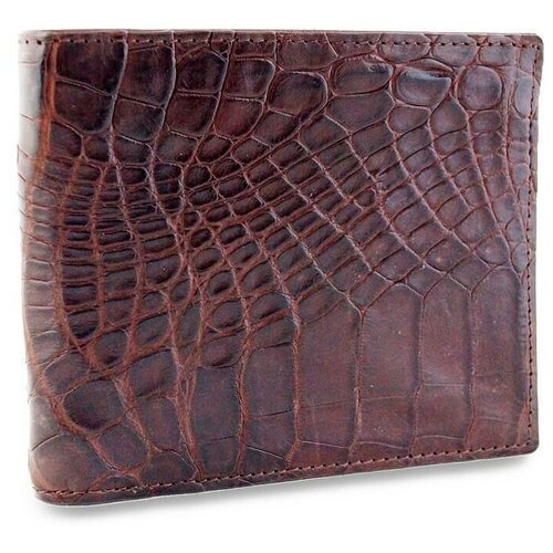Мягкий мужской кошелек из настоящей кожи аллигатора Exotic Leather