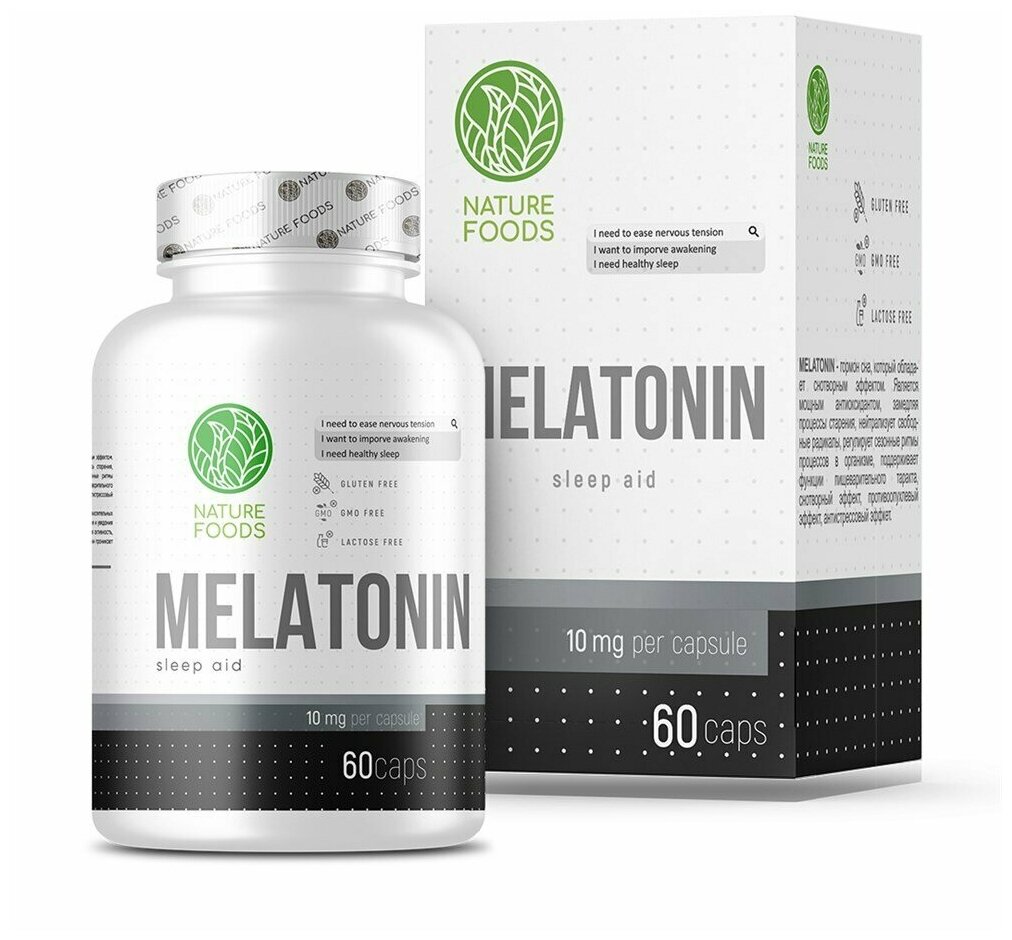 Nature Foods Melatonin 10mg (60капс)