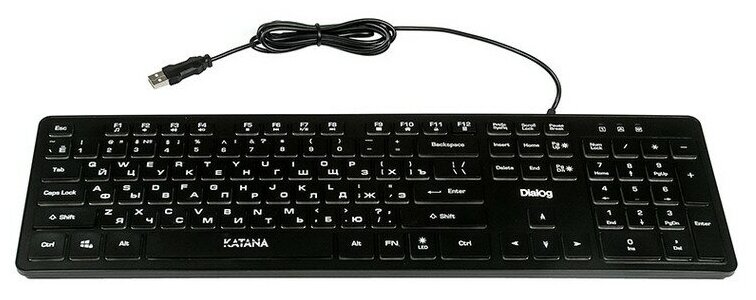 Клавиатура Dialog Katana KK-ML17U, USB, черный