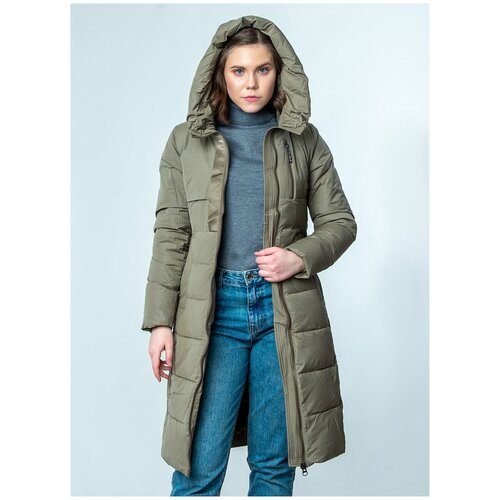 Пуховик 16, WINTERRA, размер 44, коричневый