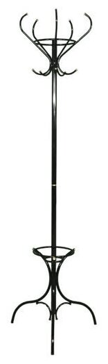 Вешалка стойка 2 Тюльпан черн.h-1920мм,d-640мм - фотография № 2