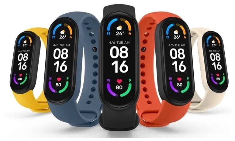 Гидрогелевая защитная пленка на экран смарт-часов Xiaomi Mi Band 7 / NFC - 9 шт