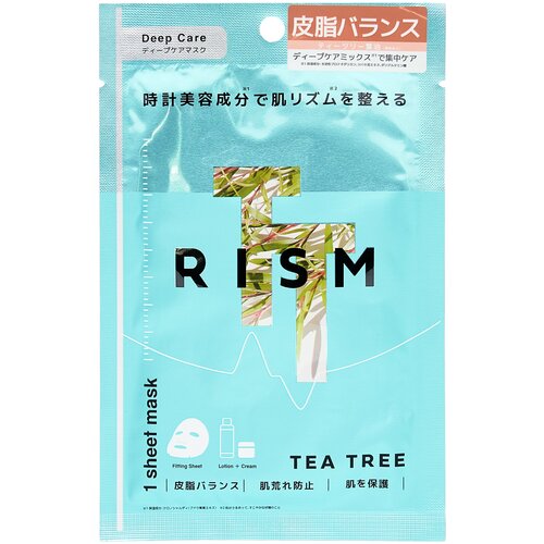RISM Тканевая маска для интенсивного ухода за кожей с маслом чайного дерева 