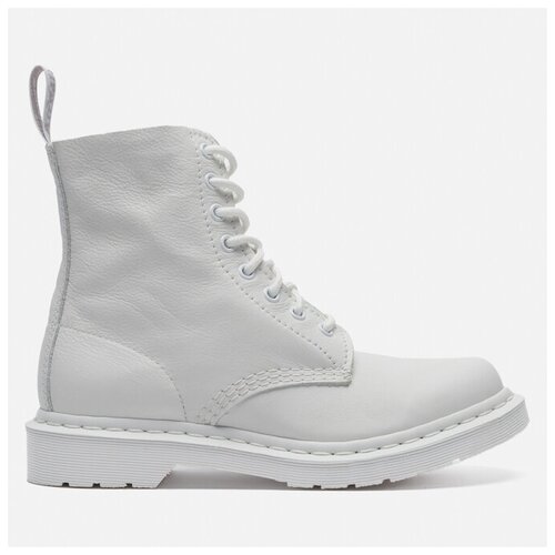 фото Женские ботинки dr. martens 1460 pascal virginia mono белый , размер 40 eu
