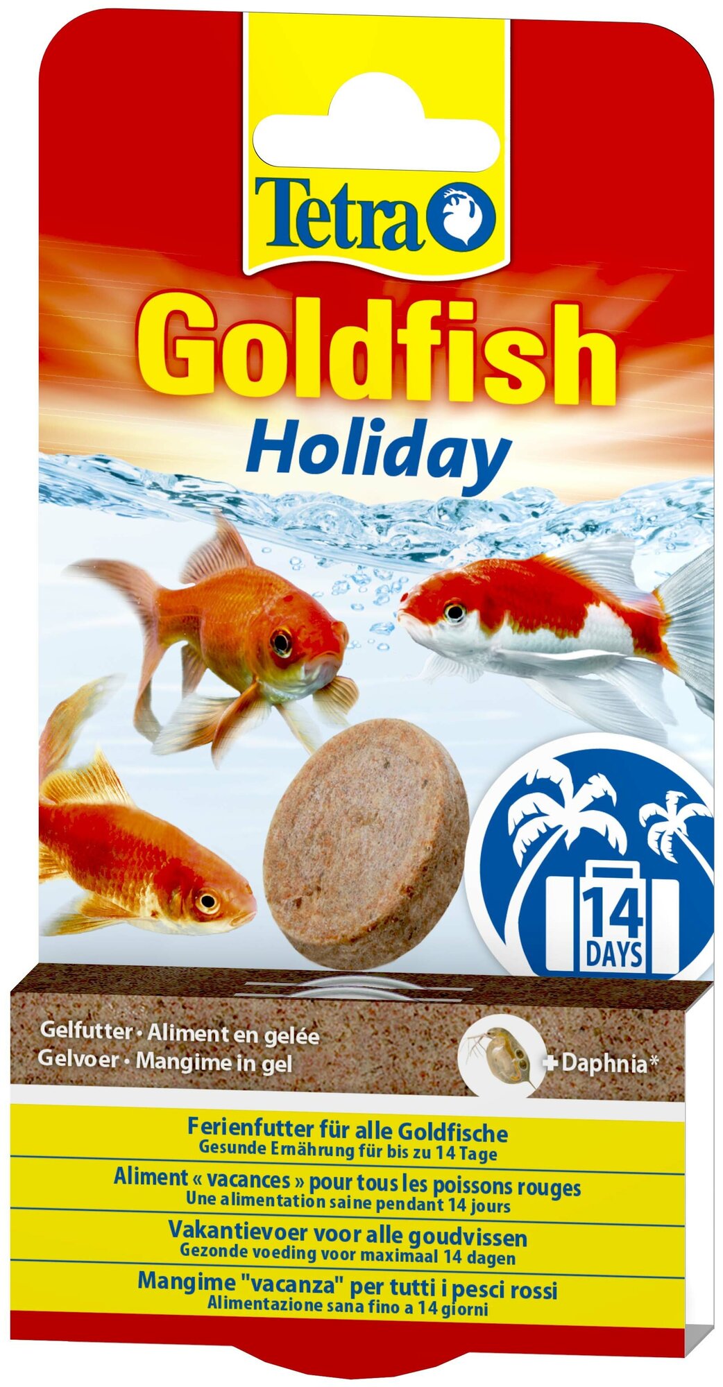 Tetra Goldfish Holiday корм для золотых рыб, твердый гель, 2шт/12 г