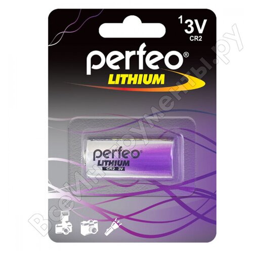 Батарейка CR123 литиевая Perfeo CR123/1BL Lithium 1 шт батарея perfeo cr123 5sh lithium extra