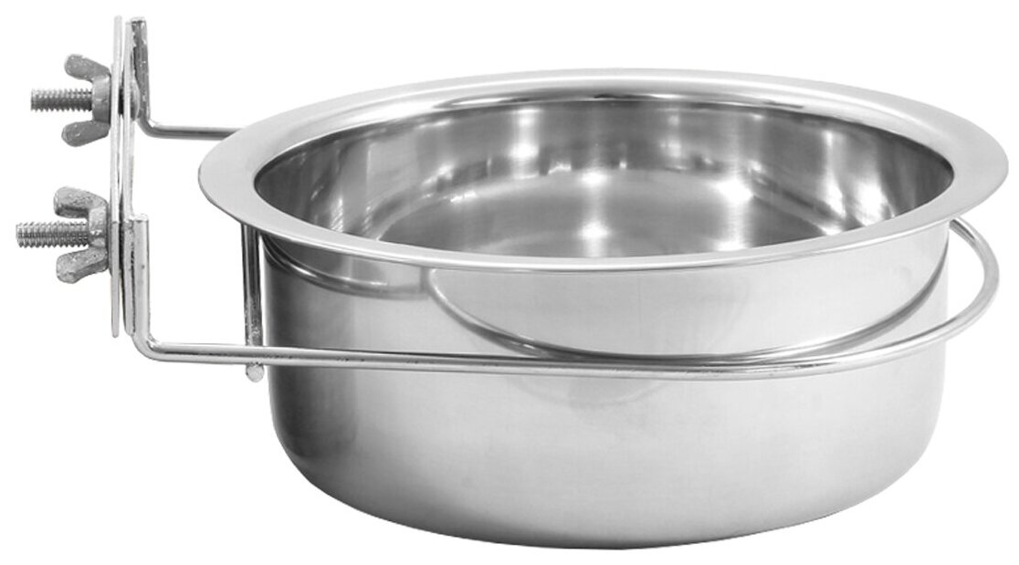 фото Миска металлическая с держателем (77640), 800мл, 1 шт