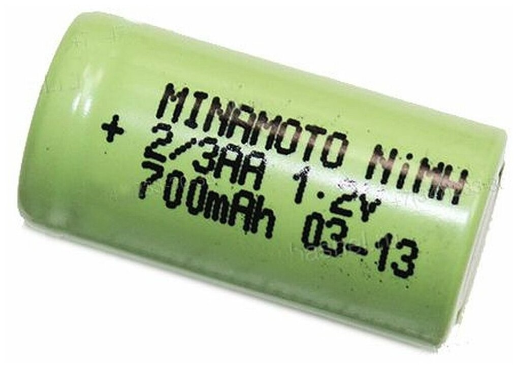 Аккумулятор MINAMOTO MH-700AА (2/3AA), NiMH, 1,2 В, 700 мАч