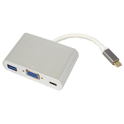 Адаптер переходник Type С на USB 3.0 / VGA / Type C // кабель для передачи видео H84 переходник адаптер vga usb type c белый