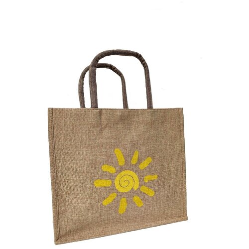 фото Сумка джутовая для покупок, пляжа, прогулок made by beauty