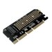 Orient переходник C299E, Переходник PCI-E 16x->M.2 M-key NVMe SSD, тип 2230 2242 2260 2280 30899