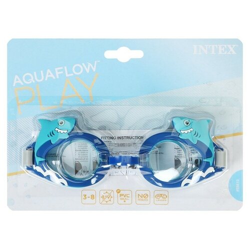 Очки для плавания, от 3 до 8 лет, обхват 48-52 см, цвет микс, 55611 INTEX
