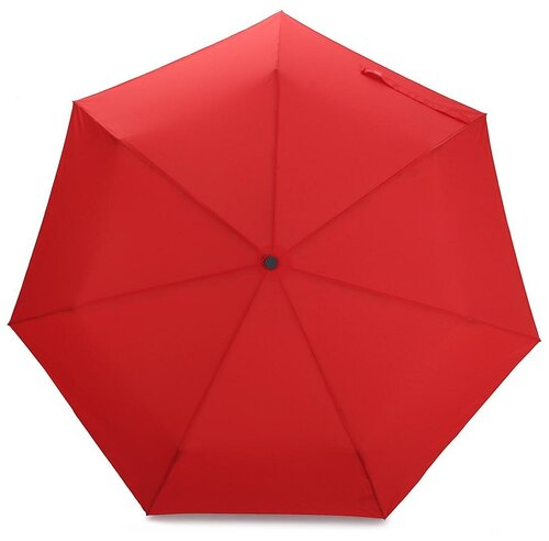 Зонт PLANET, автомат, 3 сложения, купол 90 см, 7 спиц, чехол в комплекте, для женщин, красный