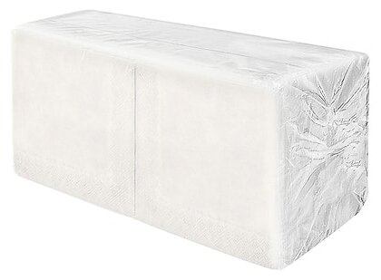 Салфетки бумажные сервировочные 1 слой 24 см. 400 листов Gratias Professional белые