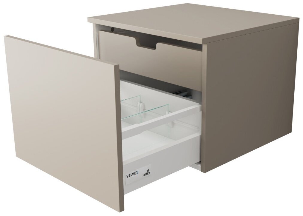 Шкаф подвесной Velvex Unique Unit 50 см tpUNI.50.H40.Y.VY-215 - фото №5