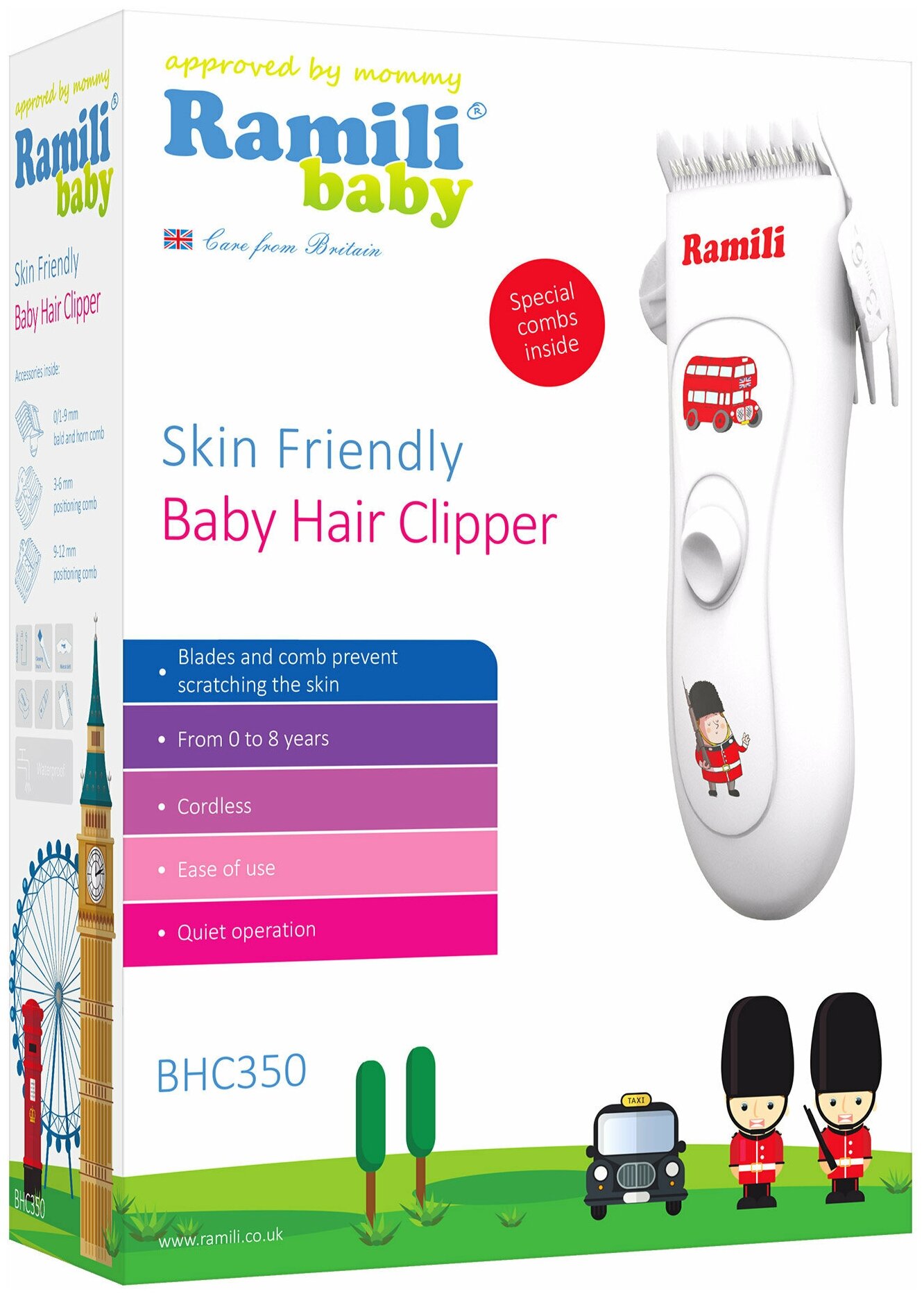 Машинка для стрижки детских волос Ramili Baby Hair Clipper BHC350 - фотография № 4