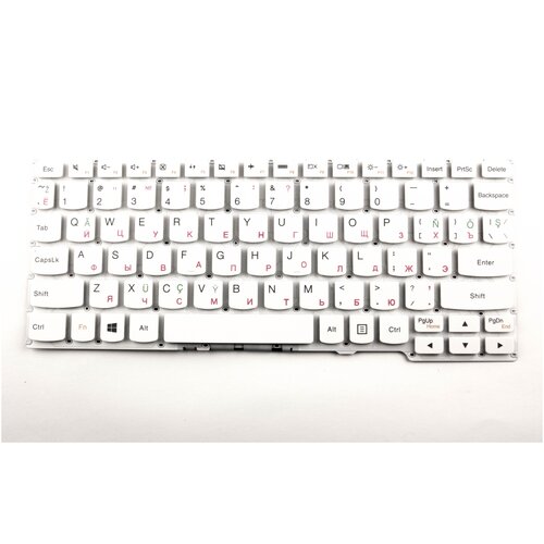 Клавиатура для ноутбука Lenovo 300-11IBR 300-11IBY 700-11ISK белая p/n: SN20L34464, V14568BFS1-TM клавиатура для ноутбука lenovo yoga 3 11 300 11ibr 300 11iby 700 11isk p n sn20h02892