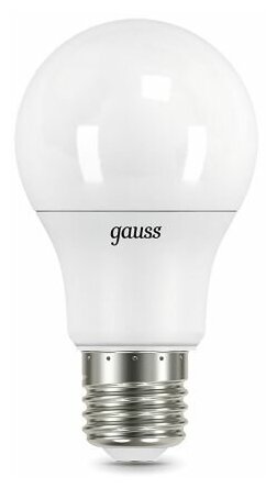 Светодиодная лампа Gauss A60 7W 710lm 6500K E27 LED 1/10/50