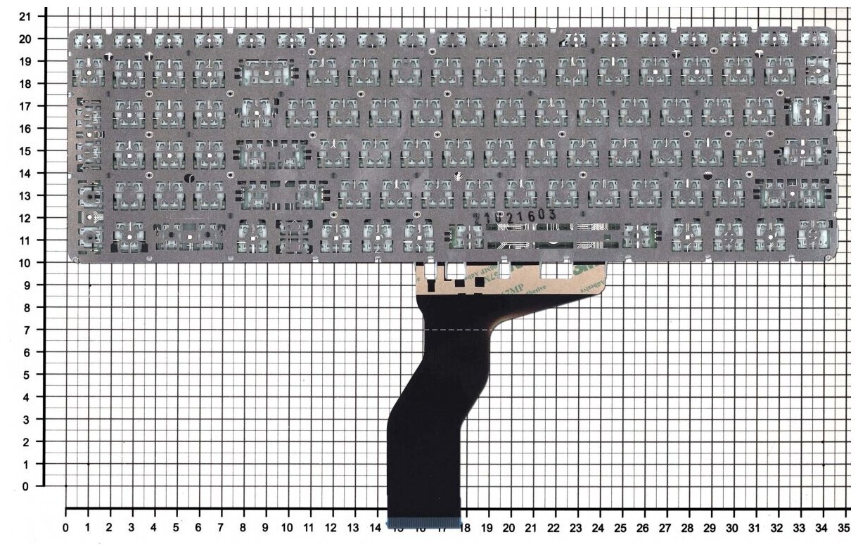 Клавиатура для ноутбука HP Pavilion Power 15-CB001NP черная без рамки с подсветкой