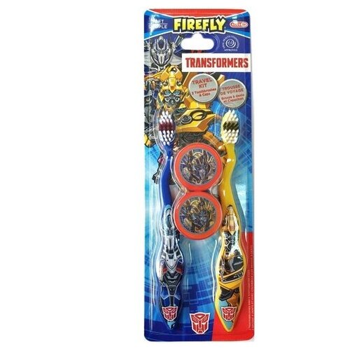 Transformers набор детских зубных щеток с колпачками, 2шт.
