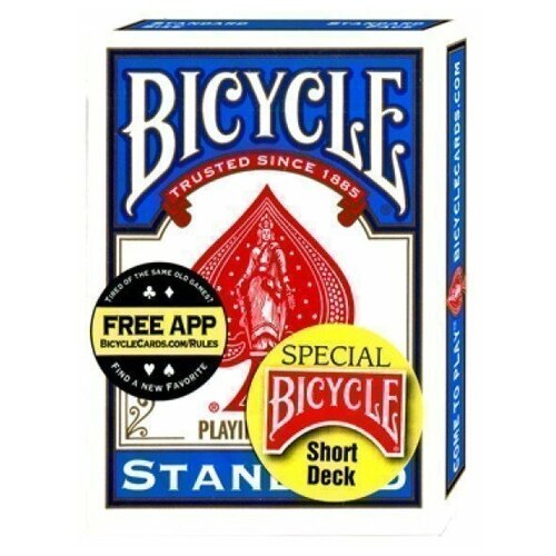 Карты Bicycle Standard Short Blue карты bicycle stripper deck blue 1014830