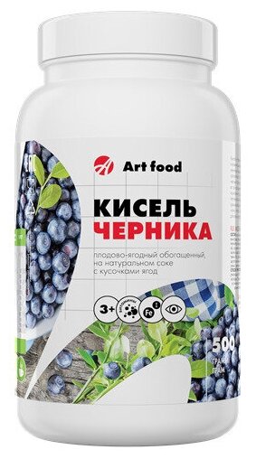 Кисель Черника с ягодами, 500гр, Арт Лайф