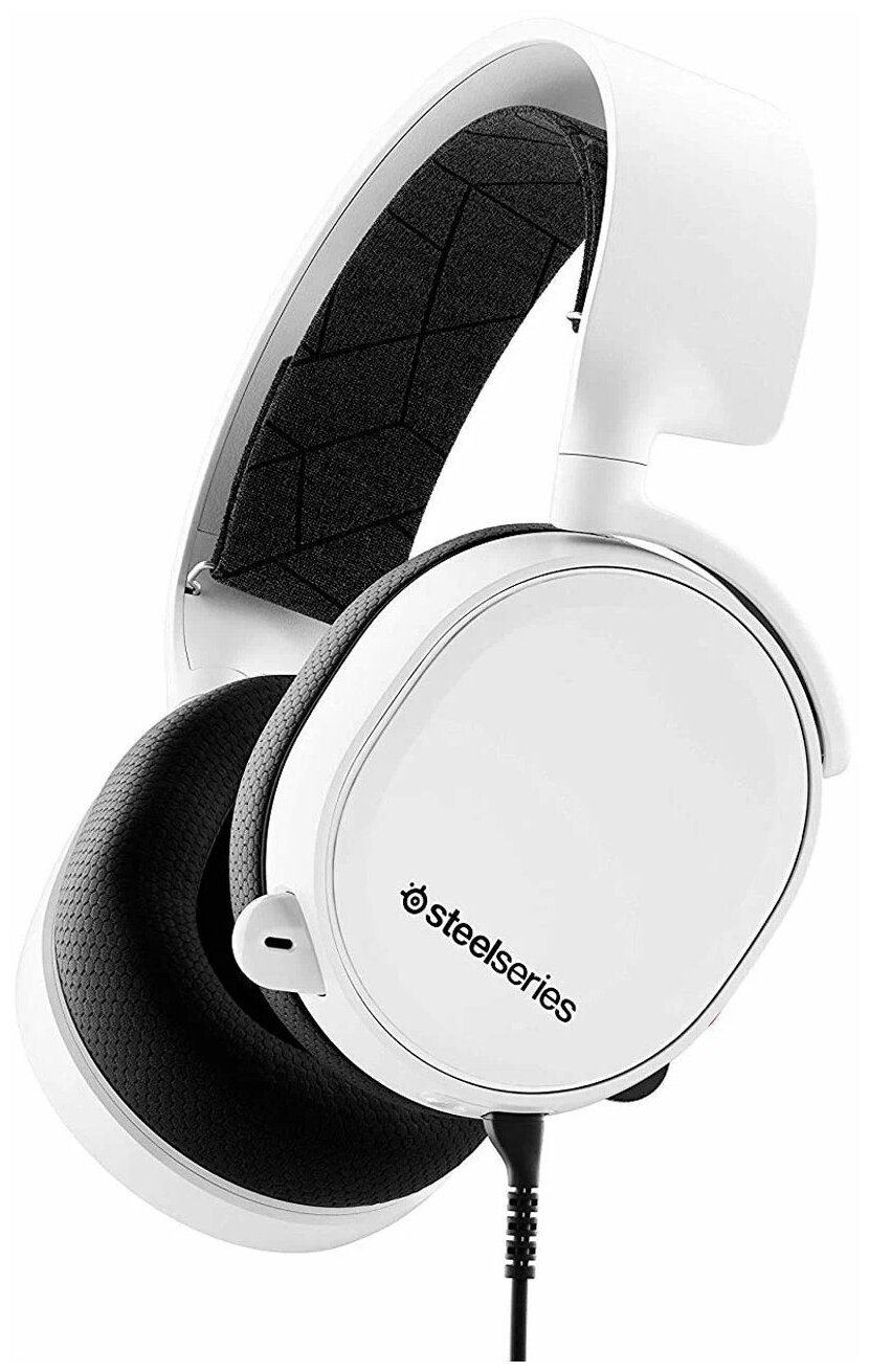 Компьютерная гарнитура SteelSeries Arctis 3 2019 Edition, white