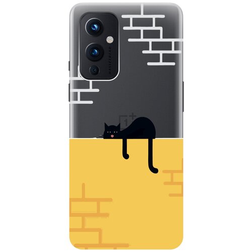 Силиконовый чехол на OnePlus 9, ВанПлюс 9 с 3D принтом Lazy Cat прозрачный силиконовый чехол на oneplus 10 pro ванплюс 10 про с 3d принтом lazy cat прозрачный