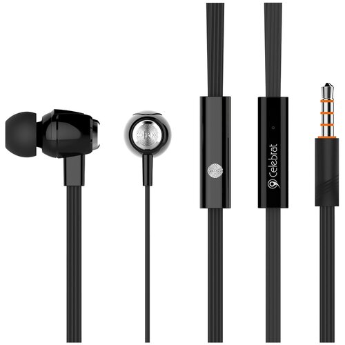 Наушники внутриканальные Celebrat G9 микрофон кнопка ответа кабель 12м цвет чёрный 51200₽