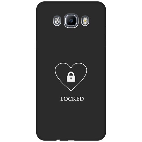 Матовый чехол Locked W для Samsung Galaxy J7 (2016) / Самсунг Джей 7 2016 с 3D эффектом черный матовый чехол trekking w для samsung galaxy j7 2016 самсунг джей 7 2016 с 3d эффектом черный