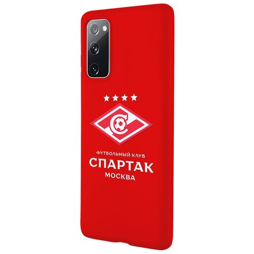 Силиконовый чехол Mcover для Samsung Galaxy S20 FE с рисунком Футбольная команда Спартак силиконовый чехол mcover для samsung galaxy s20 fe с рисунком футбольная команда спартак