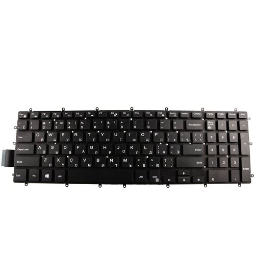 клавиатура для ноутбука dell 15 3583 3584 5568 series плоский enter черная без рамки pn 0y2hnt Клавиатура для ноутбука Dell 15-3583 3584 5568 p/n: 0Y2HNT