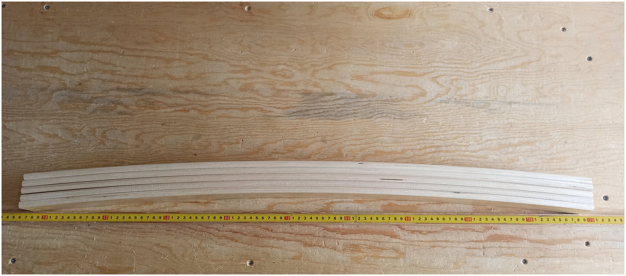 Ламели для кровати 790х50х9 мм. Усиленные! Комплект 5 штук. Первый сорт.