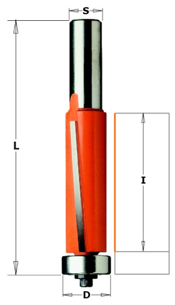 Фреза концевая CMT обгонная с подшипником D=190 I=381 S=120