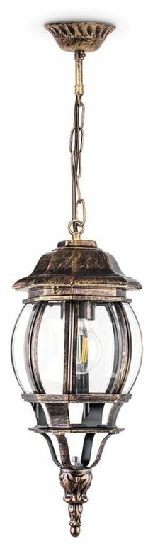 Светильник садово-парковый Feron 8105/PL8105 восьмигранный на цепочке 100W E27 230V, черное золото