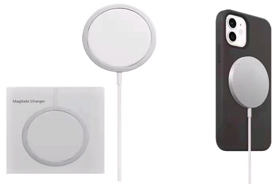 Беспроводная зарядка для телефона Apple айфон с функцией MagSafe в коробке