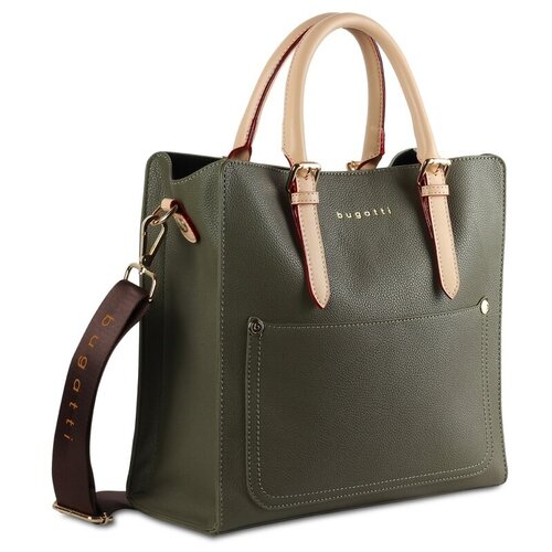 фото Сумка-портфель женская bugatti ella, оливковая bugatti 49362184
