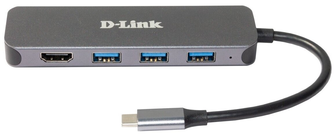 Док-станция с разъемом D-LINK USB Type-C DUB-2333/A1A