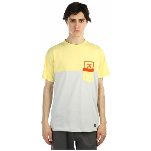Футболка Юнион Pocket Yellow/grey XL