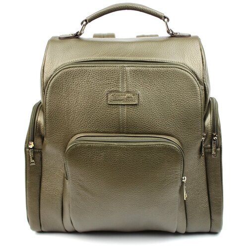 фото Сумка с ручками matthew из натуральной кожи, мужская цвет оливковый